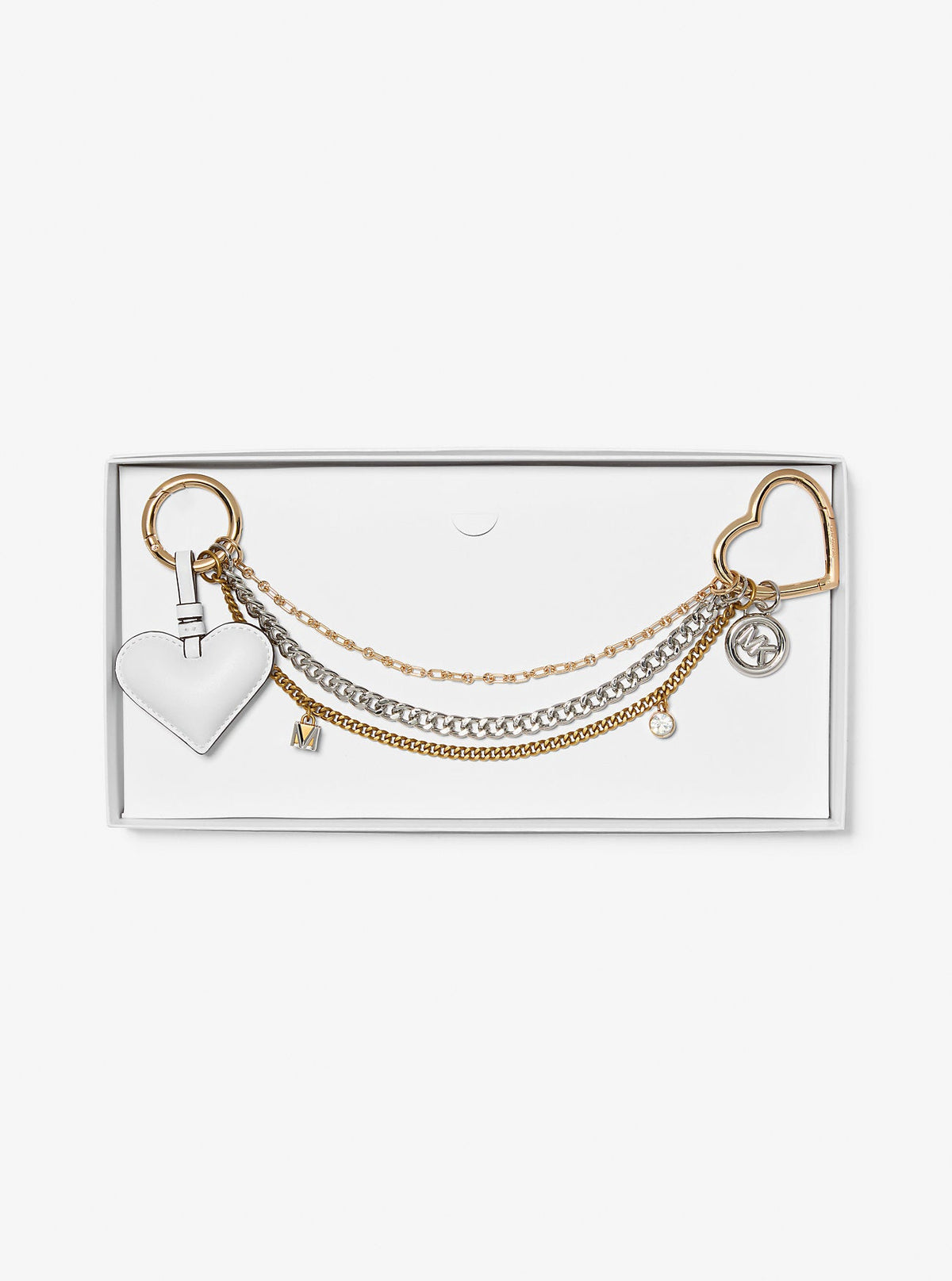 Heart Chain Bag Charm
