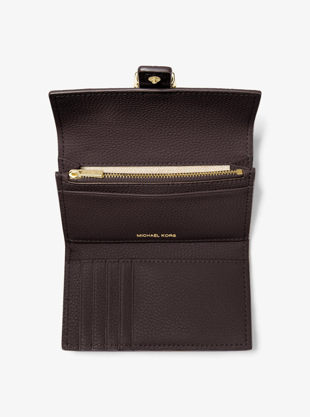 Nolita Medium Pebbled Leather Tri-Fold Wallet