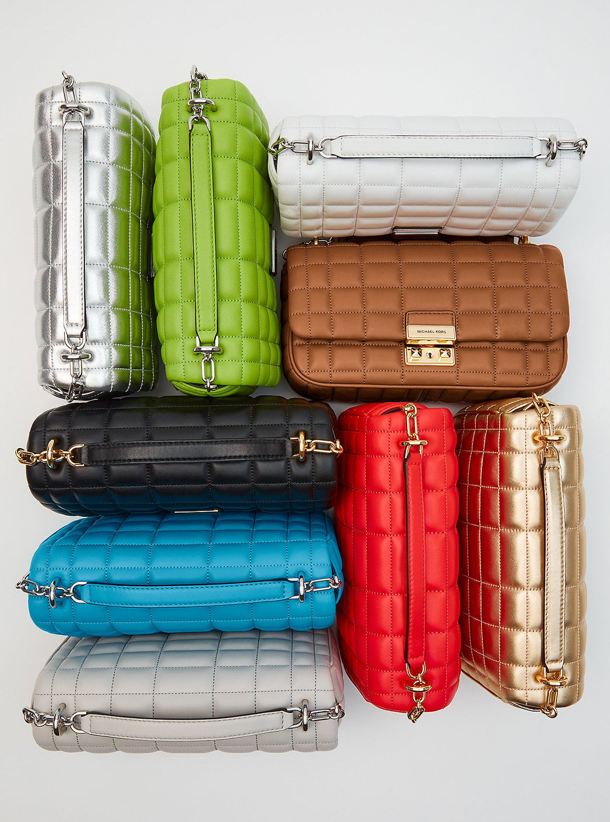 Tribeca Large Quilted Leather Shoulder Bag