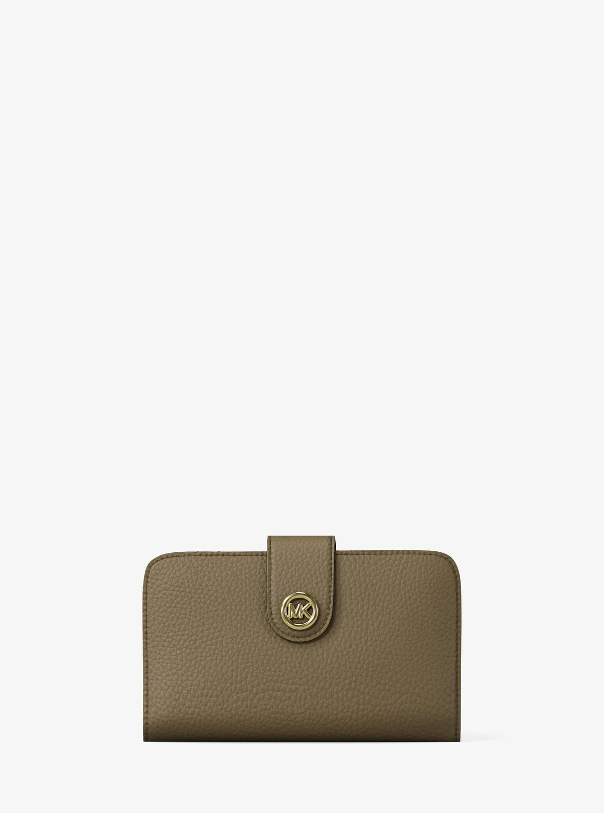 MK Pop Charm Medium Pebbled Leather Wallet