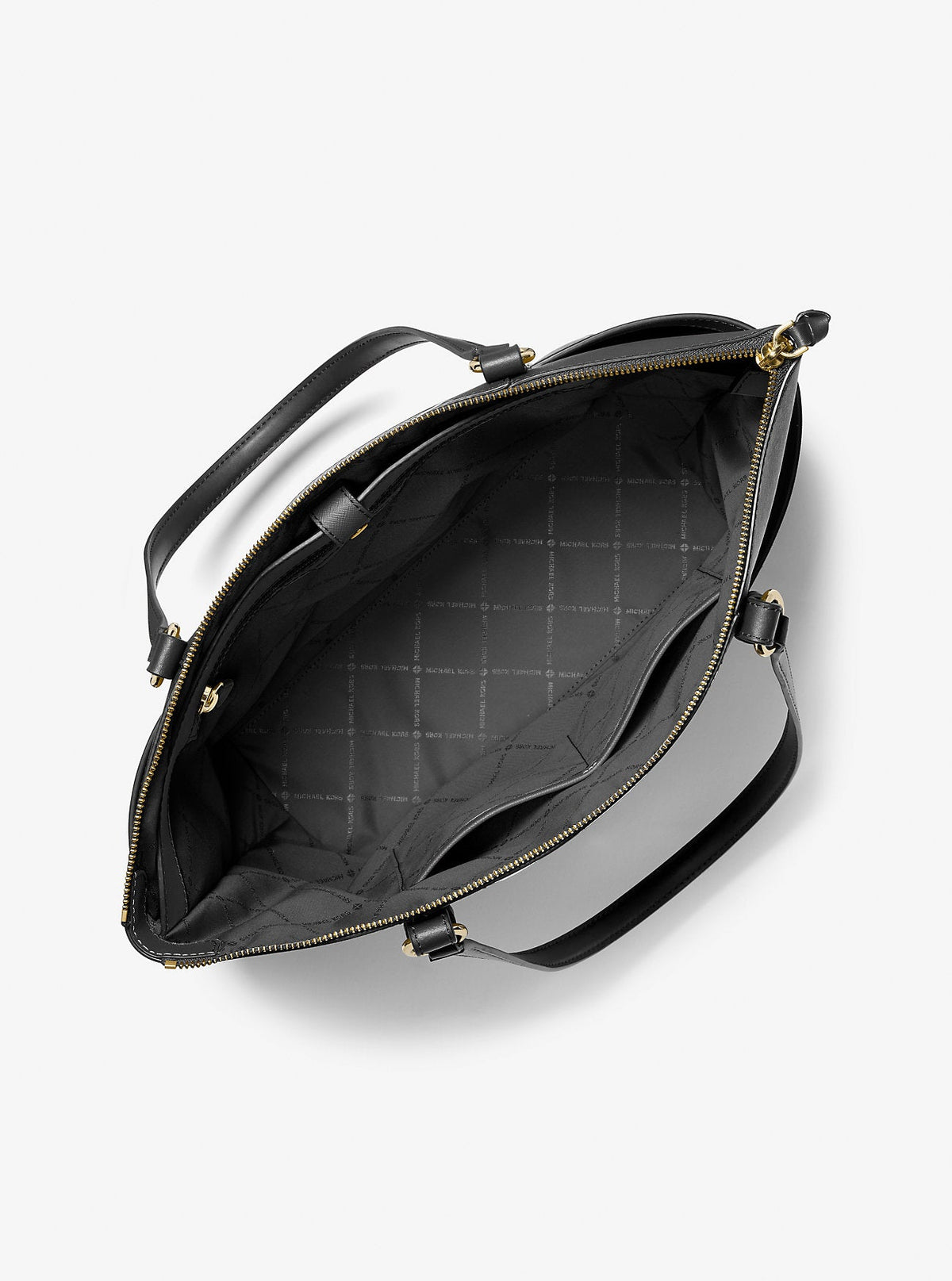 Sullivan Large Saffiano Leather Top-Zip Tote Bag