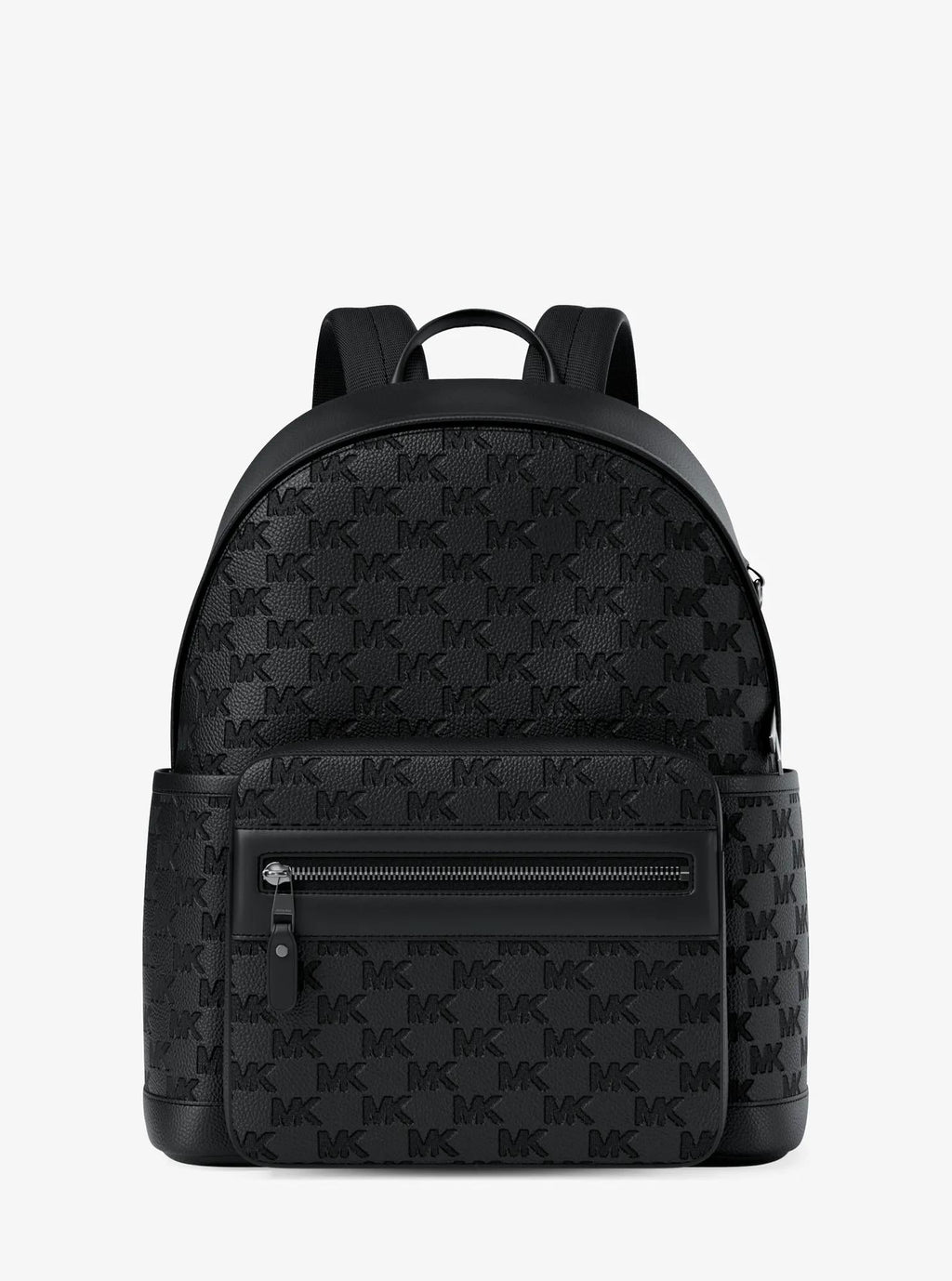Jet Set Medium Logo Debossed Pebbled Leather Backpack