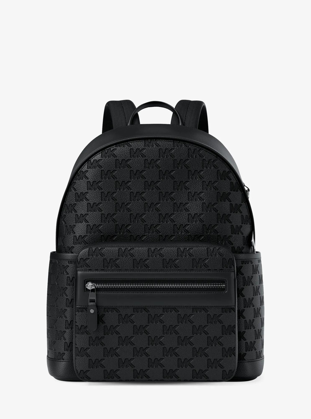 Jet Set Medium Logo Debossed Pebbled Leather Backpack