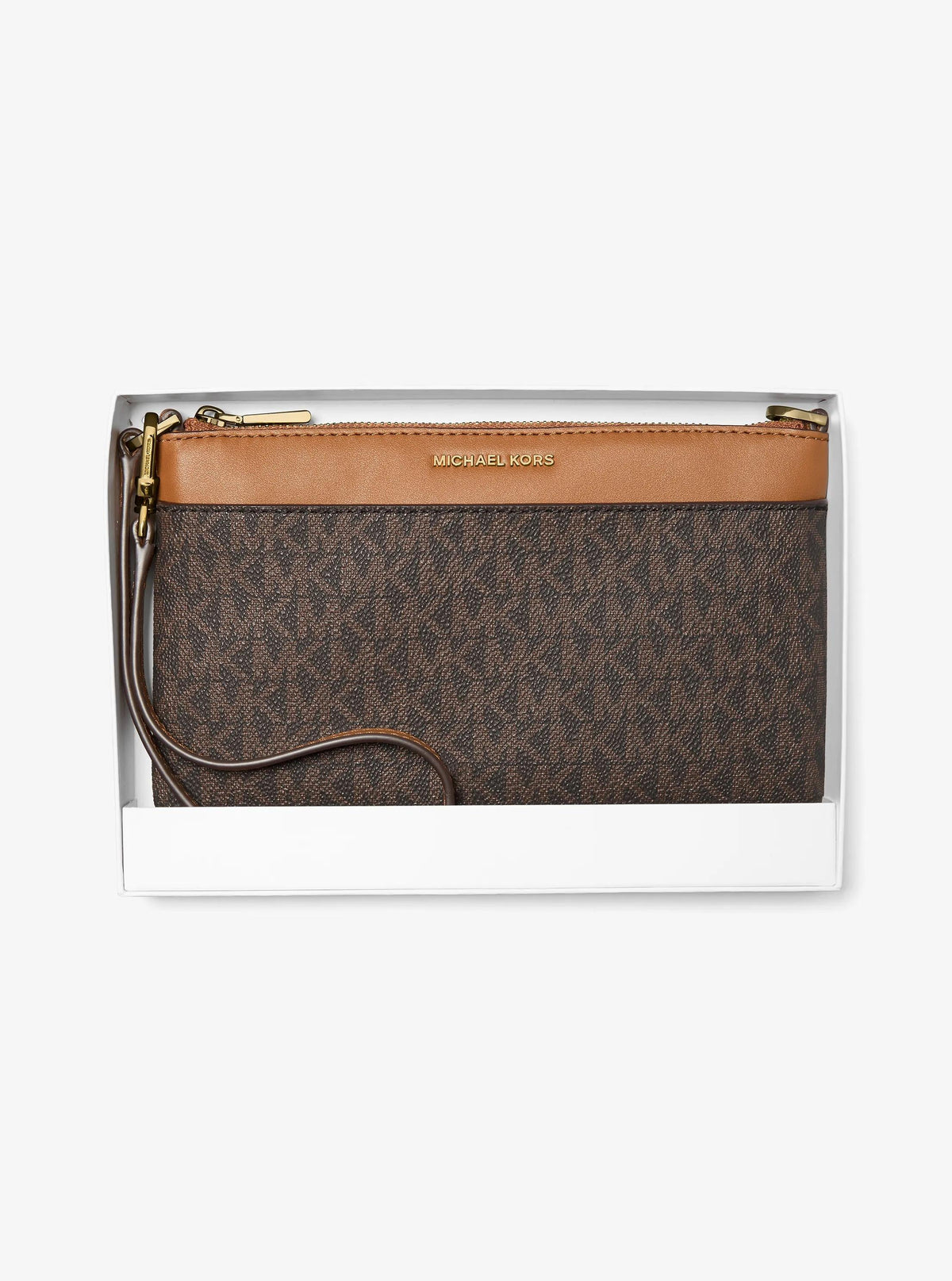Jet Set Medium Signature Logo Wristlet