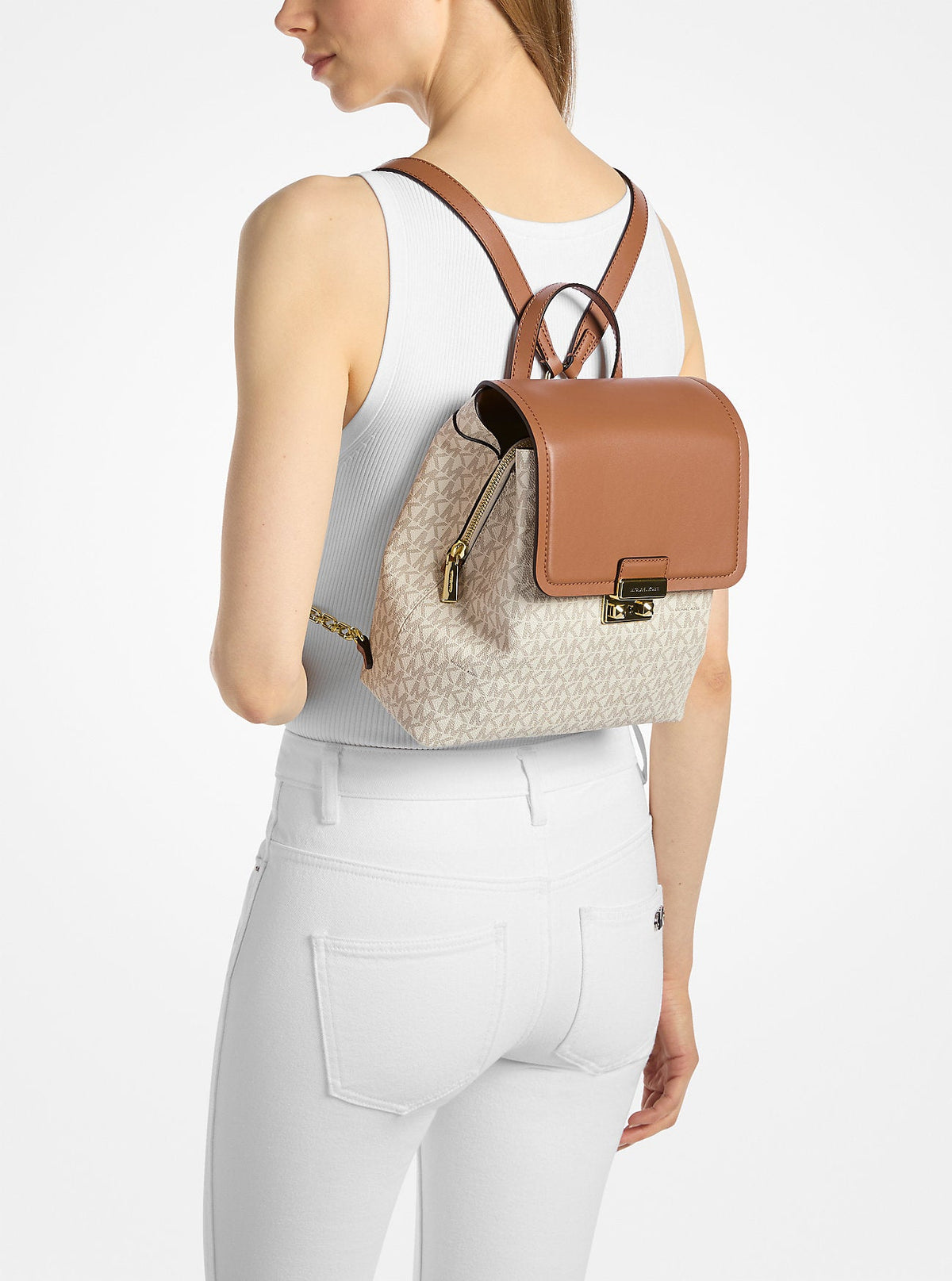 Tribeca Small Signature Logo Backpack