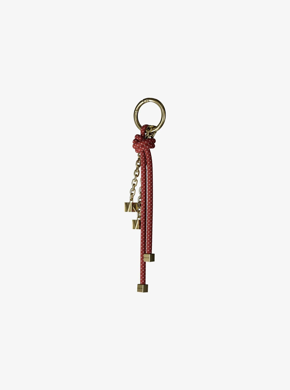 Gold-Tone and Speckled Cord Bag Charm