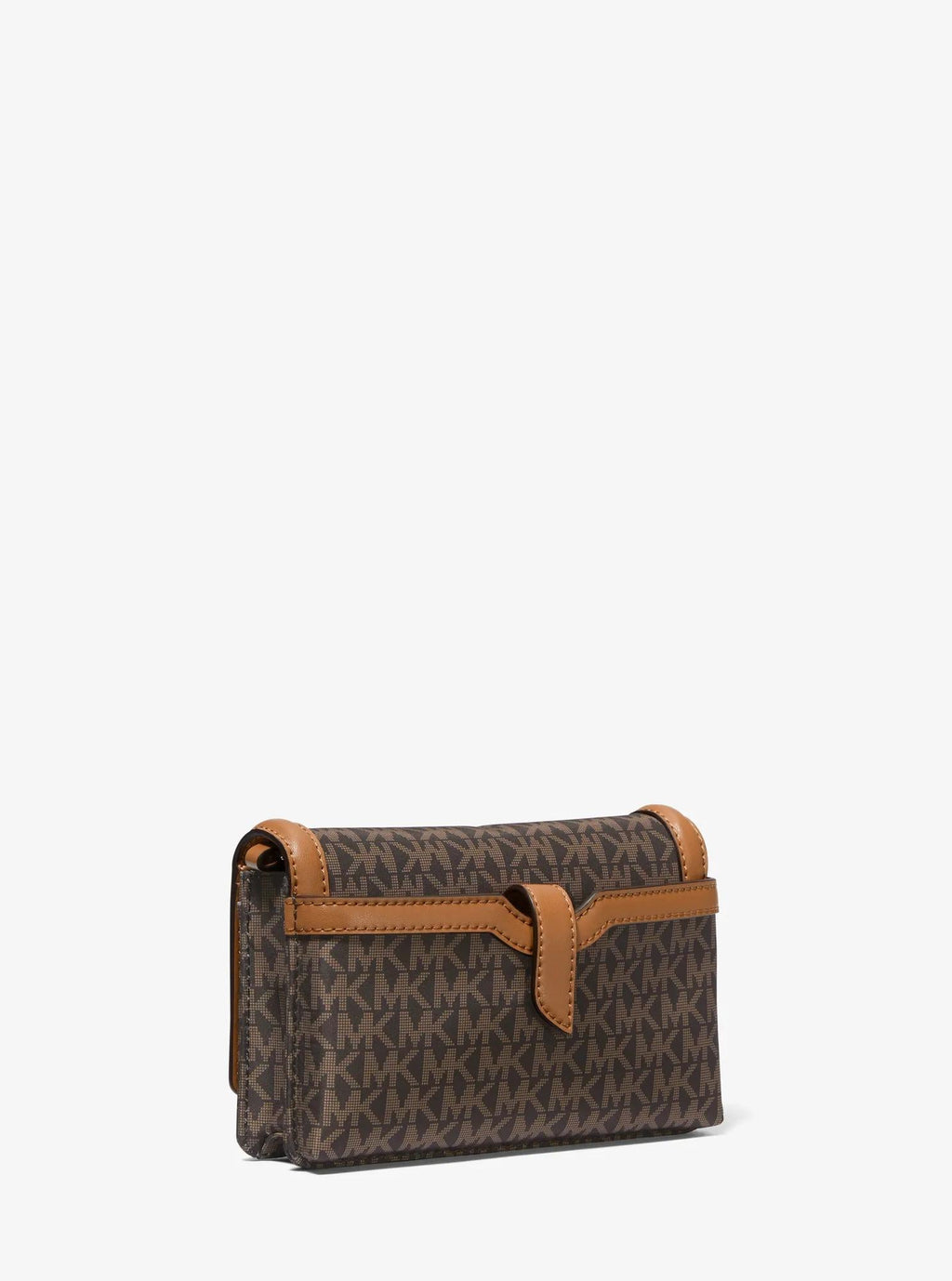 Jet Set Small Logo Print Woven Smartphone Crossbody Bag