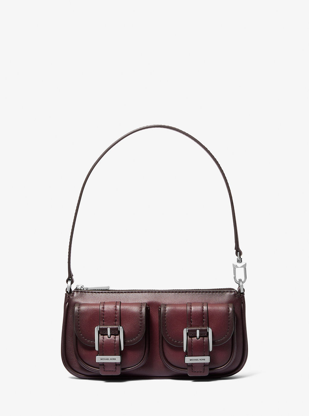 Zoe Small Burnished Leather Pochette