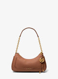 Nolita Medium Whipstitched Pebbled Leather Chain Pochette