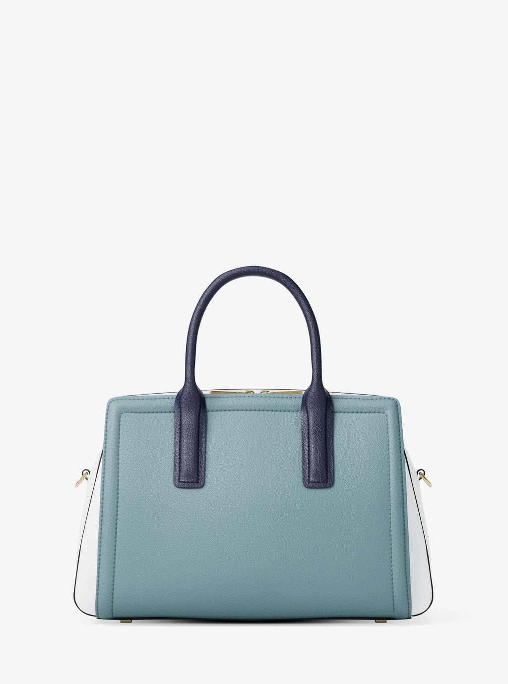 Laila Medium Color-Block Pebbled Leather Satchel