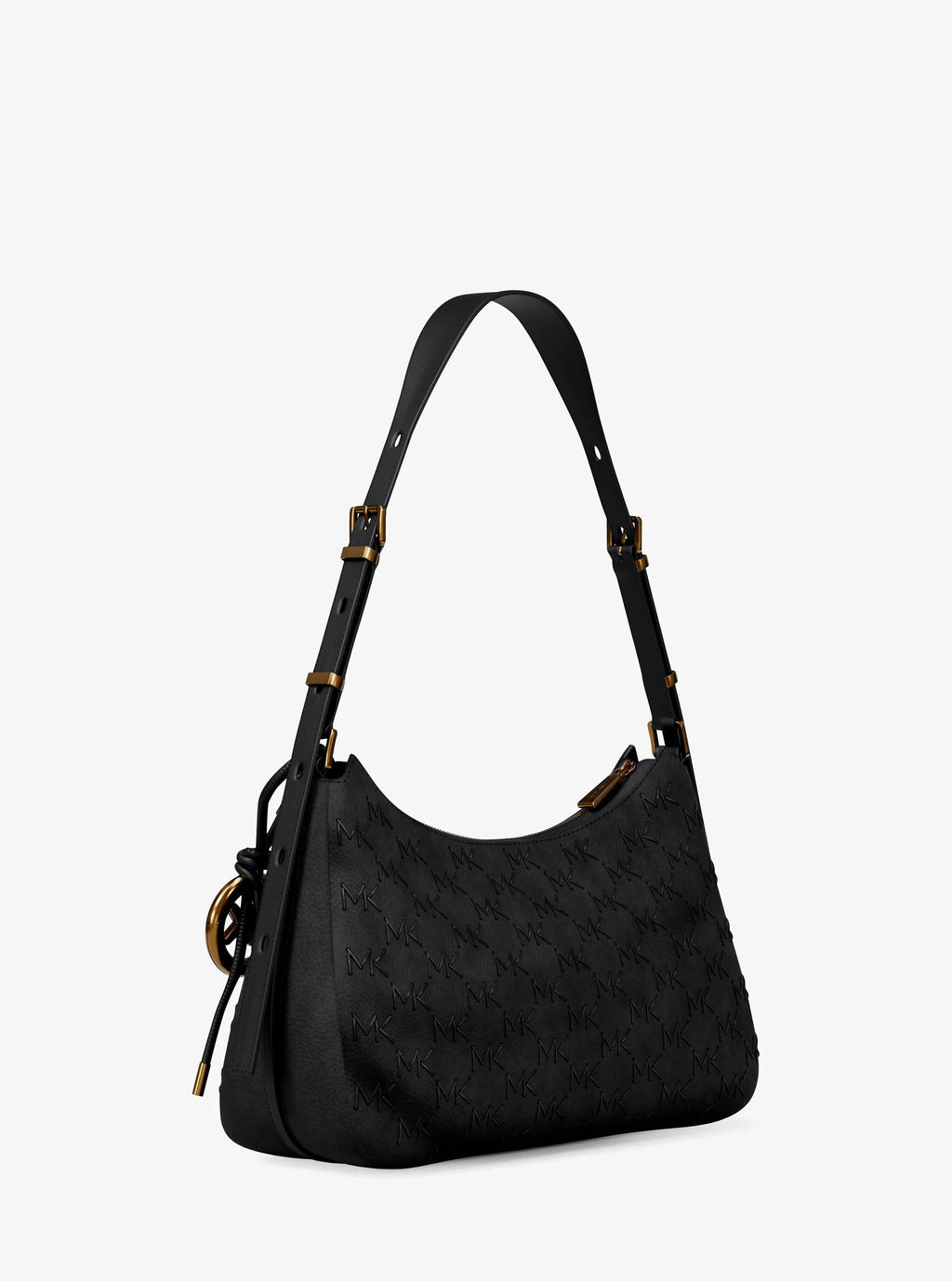 Nolita Medium Whipstitched Logo Leather Shoulder Bag