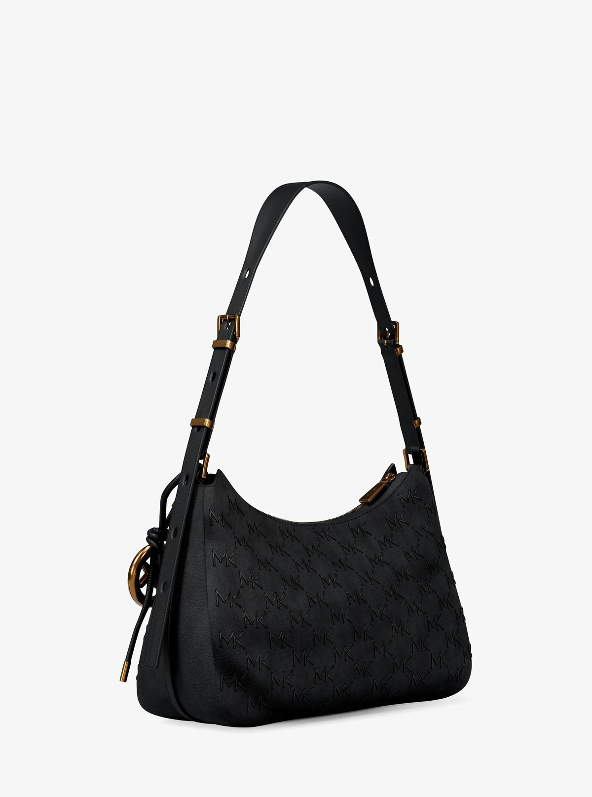 Nolita Medium Whipstitched Logo Leather Shoulder Bag