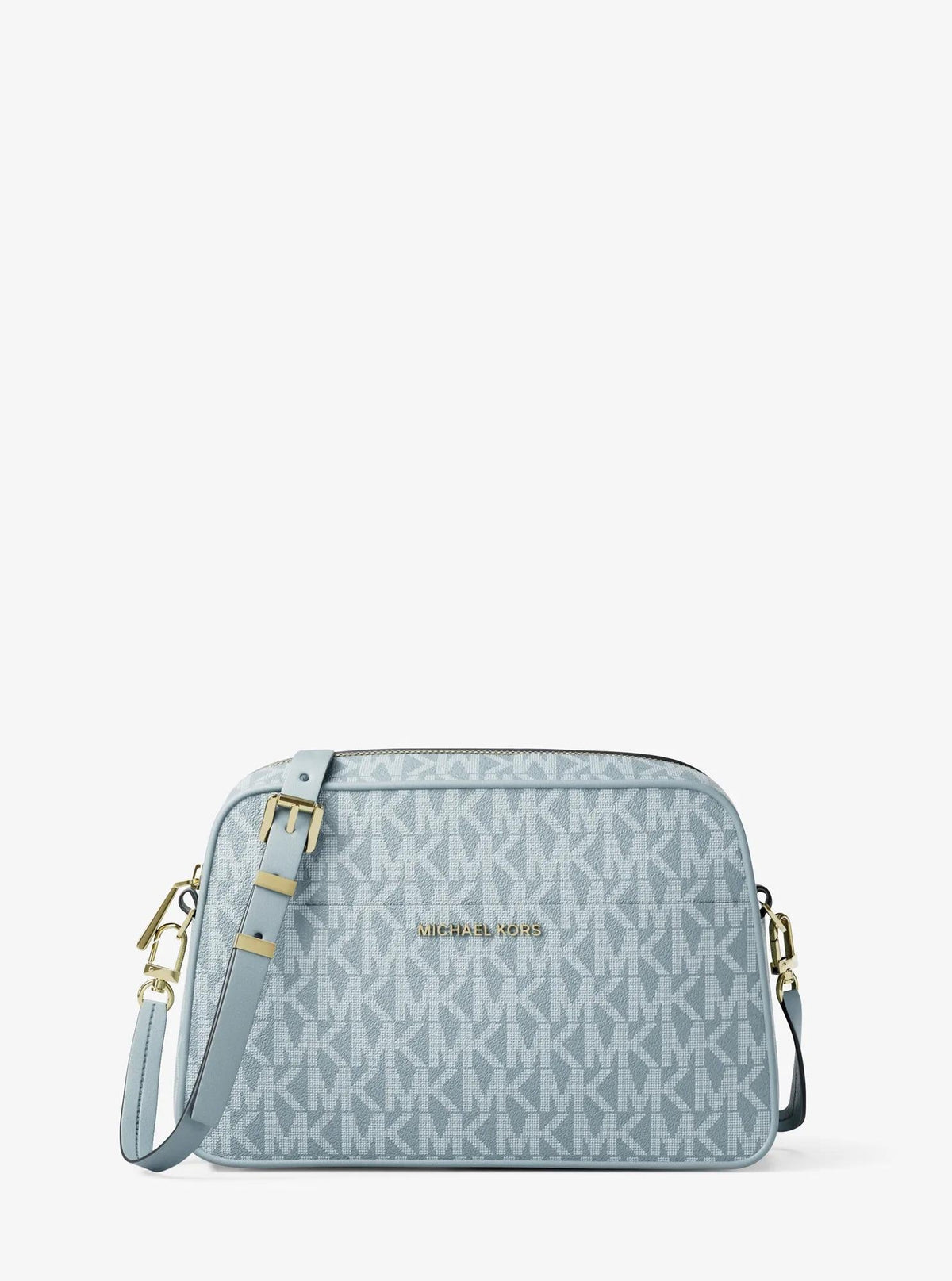 Jet Set Small Signature Logo Camera Crossbody Bag