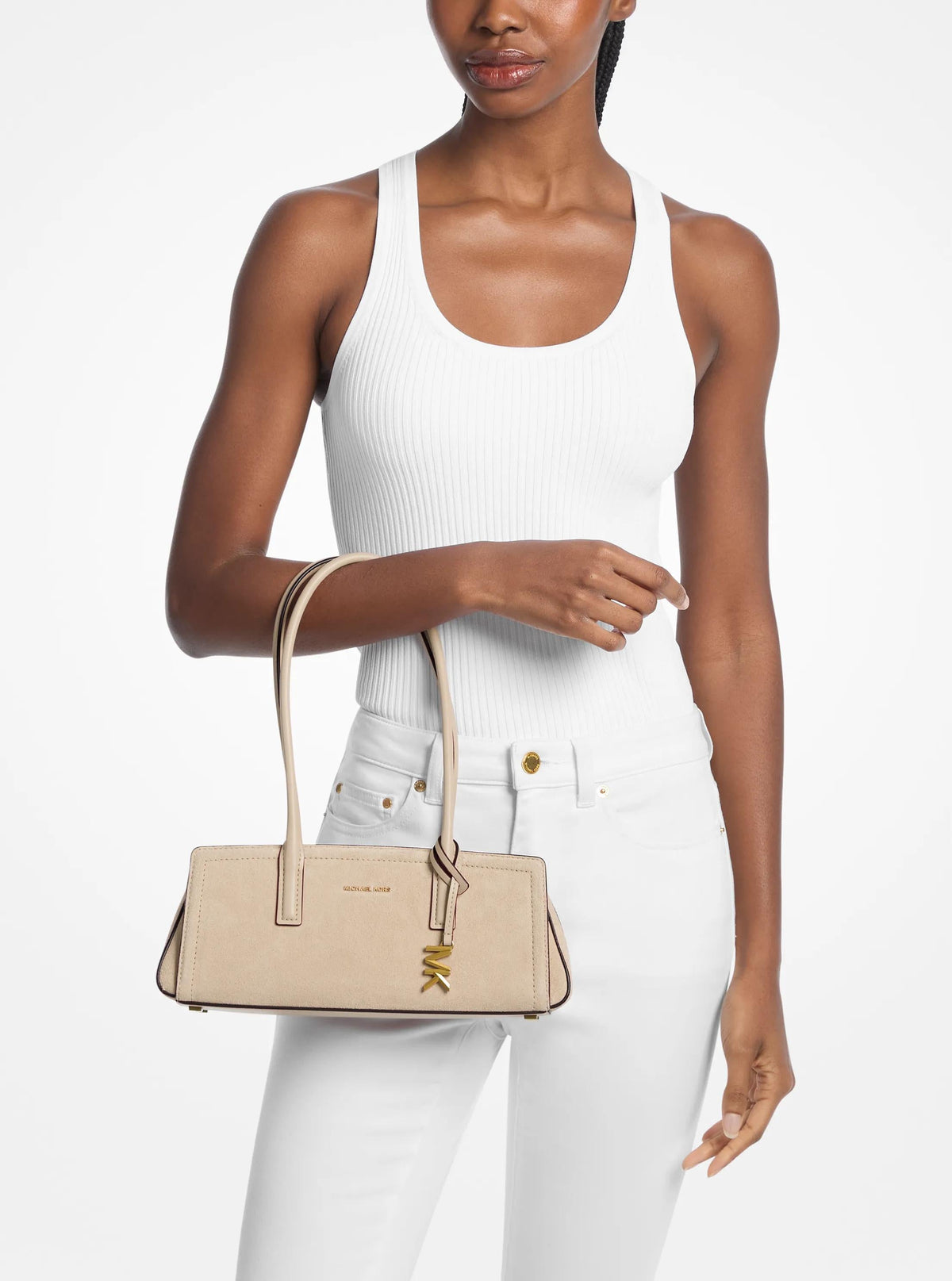 Laila Small Suede Shoulder Bag