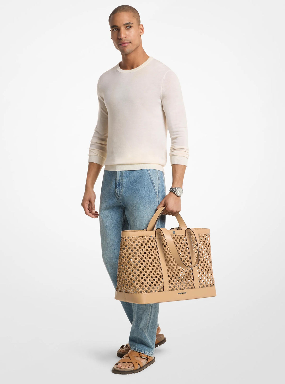 Whitley Medium Hand-Woven Tote Bag