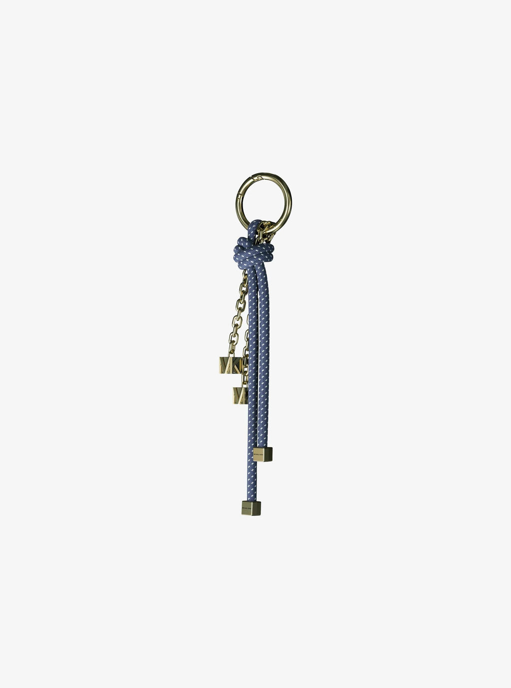 Gold-Tone and Speckled Cord Bag Charm