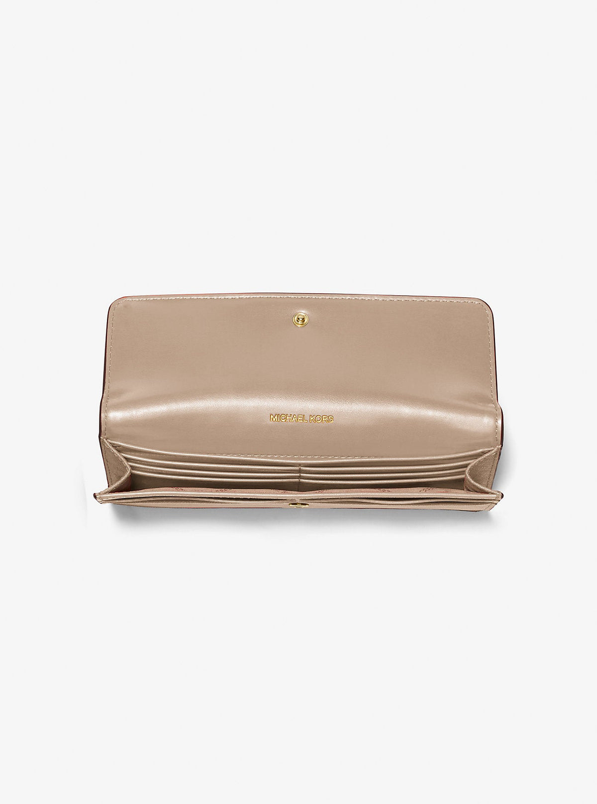 Jet Set Large Saffiano Leather Snap-Front Wallet