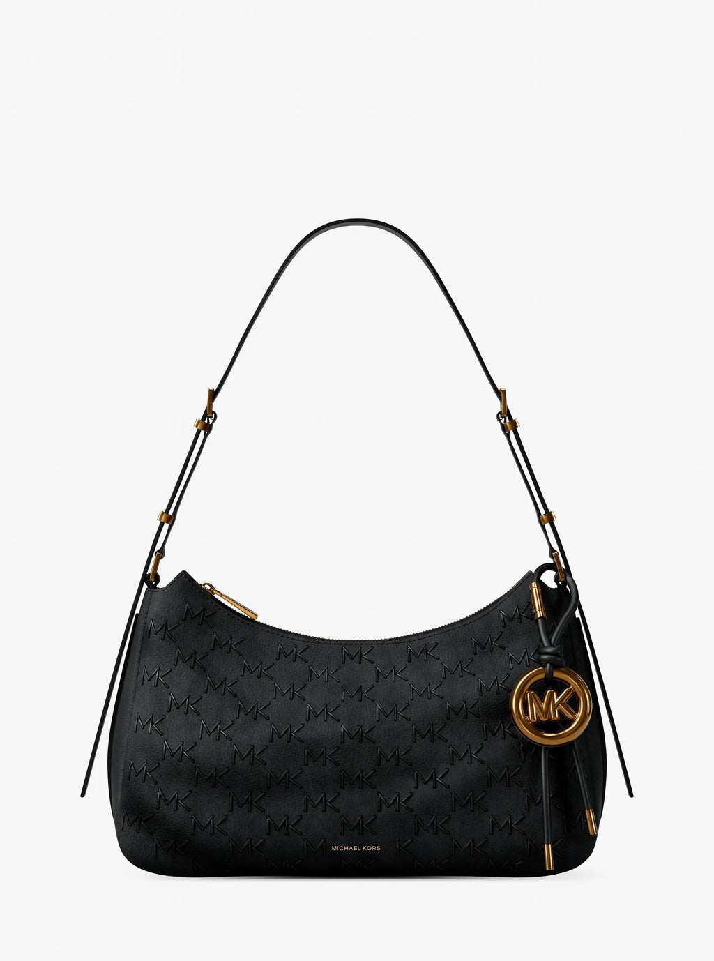 Nolita Medium Whipstitched Logo Leather Shoulder Bag