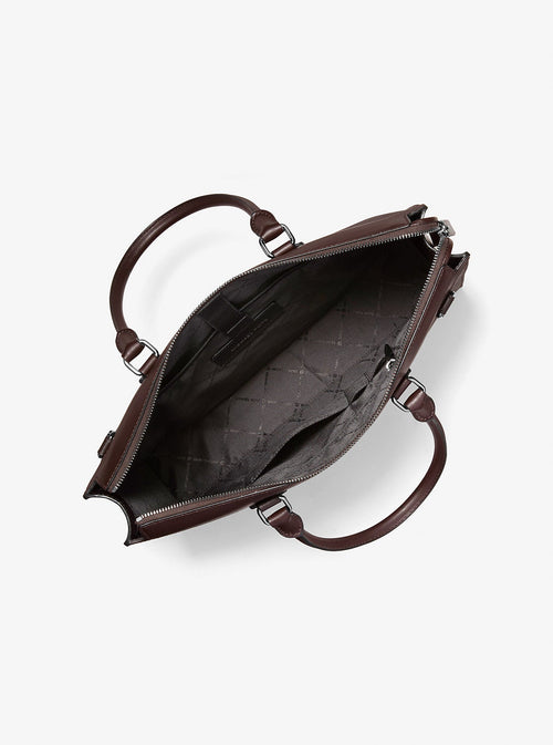 Edison Medium Scratch-Resistant Leather Briefcase
