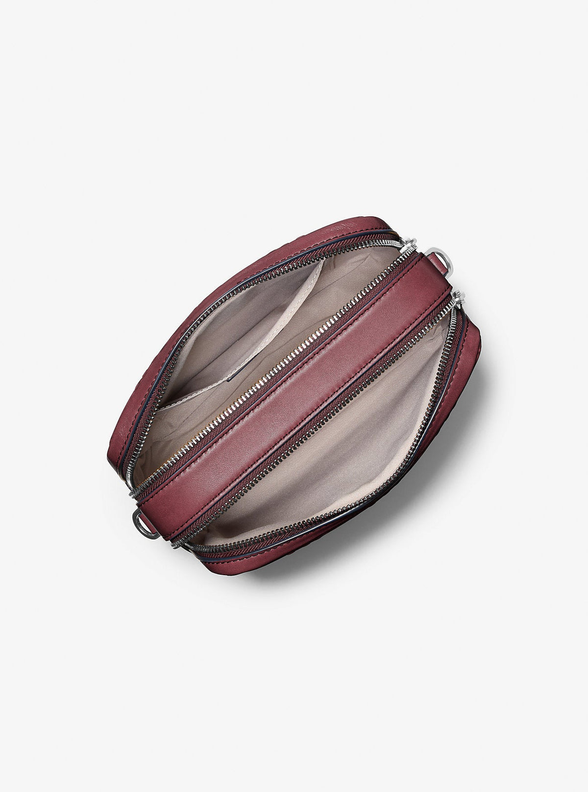Bryant Medium Burnished Leather Camera Crossbody Bag