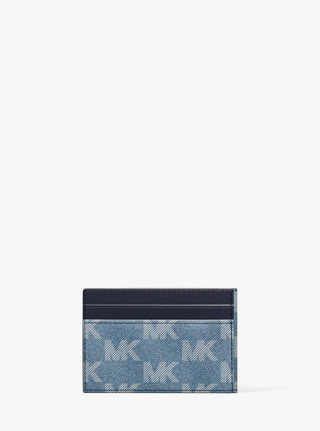Cooper Medium Logo Jacquard Denim Wallet
