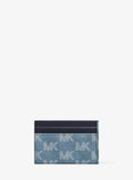Cooper Medium Logo Jacquard Denim Wallet