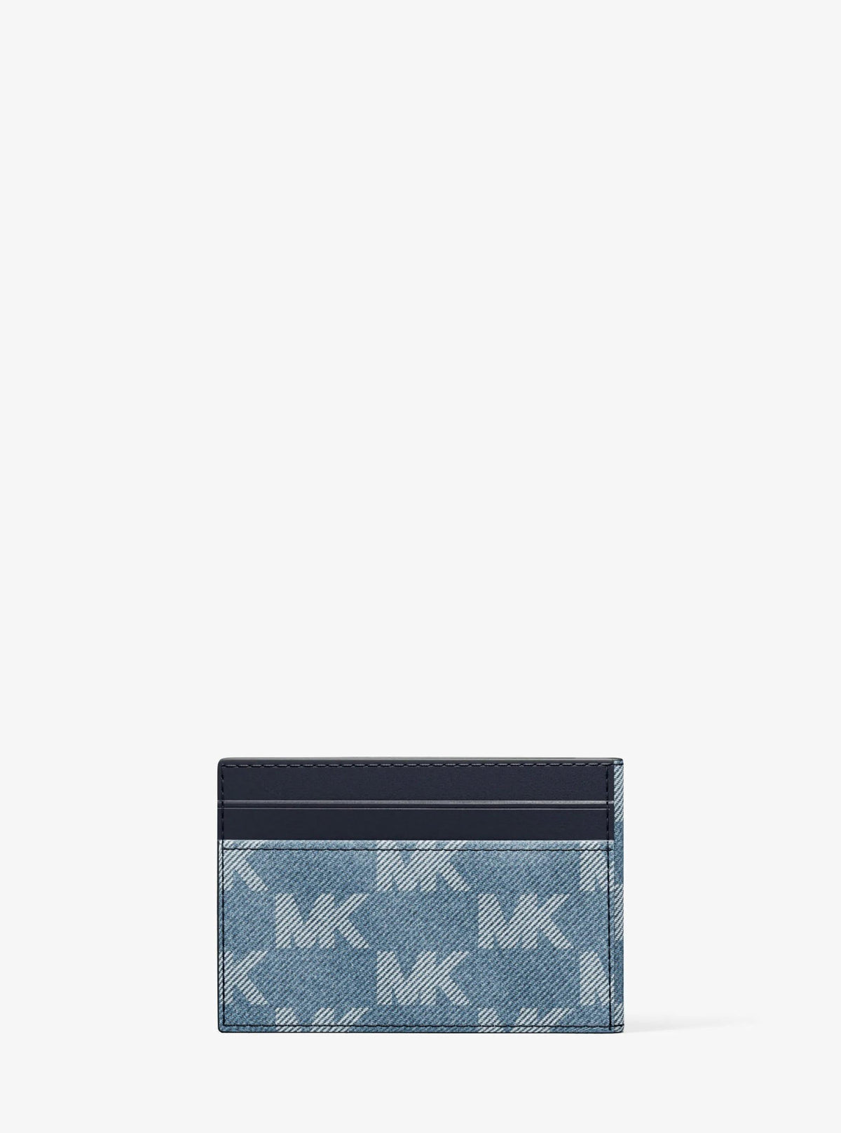 Cooper Medium Logo Jacquard Denim Wallet