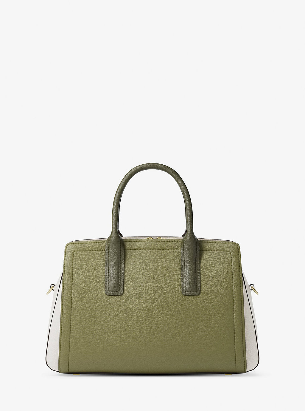 Laila Medium Color-Block Pebbled Leather Satchel