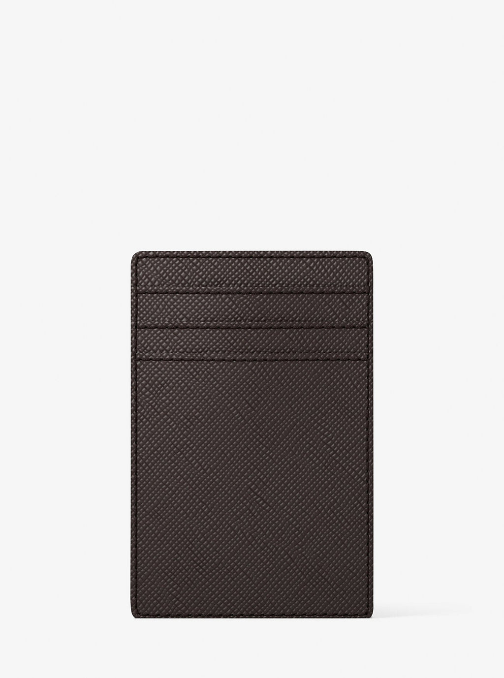 Edison Scratch-Resistant Crossgrain Leather Card Case