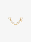 Mixed-Metal Chain Bag Charm