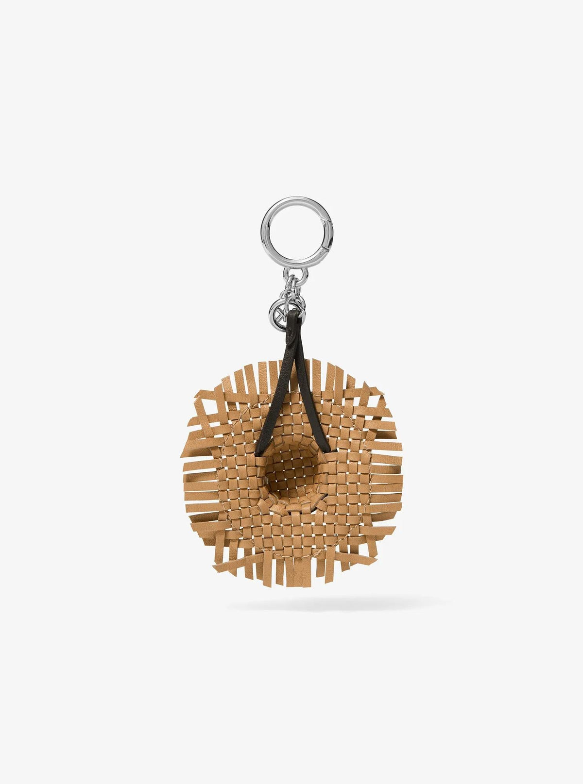 Woven Leather Hat Bag Charm