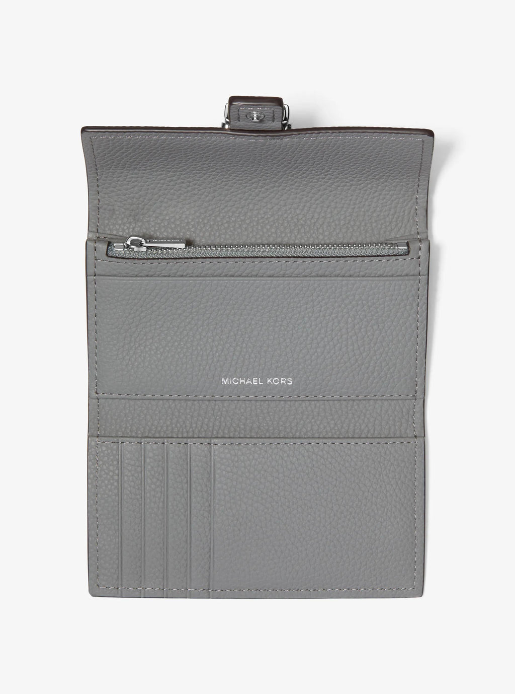 Nolita Medium Pebbled Leather Tri-Fold Wallet