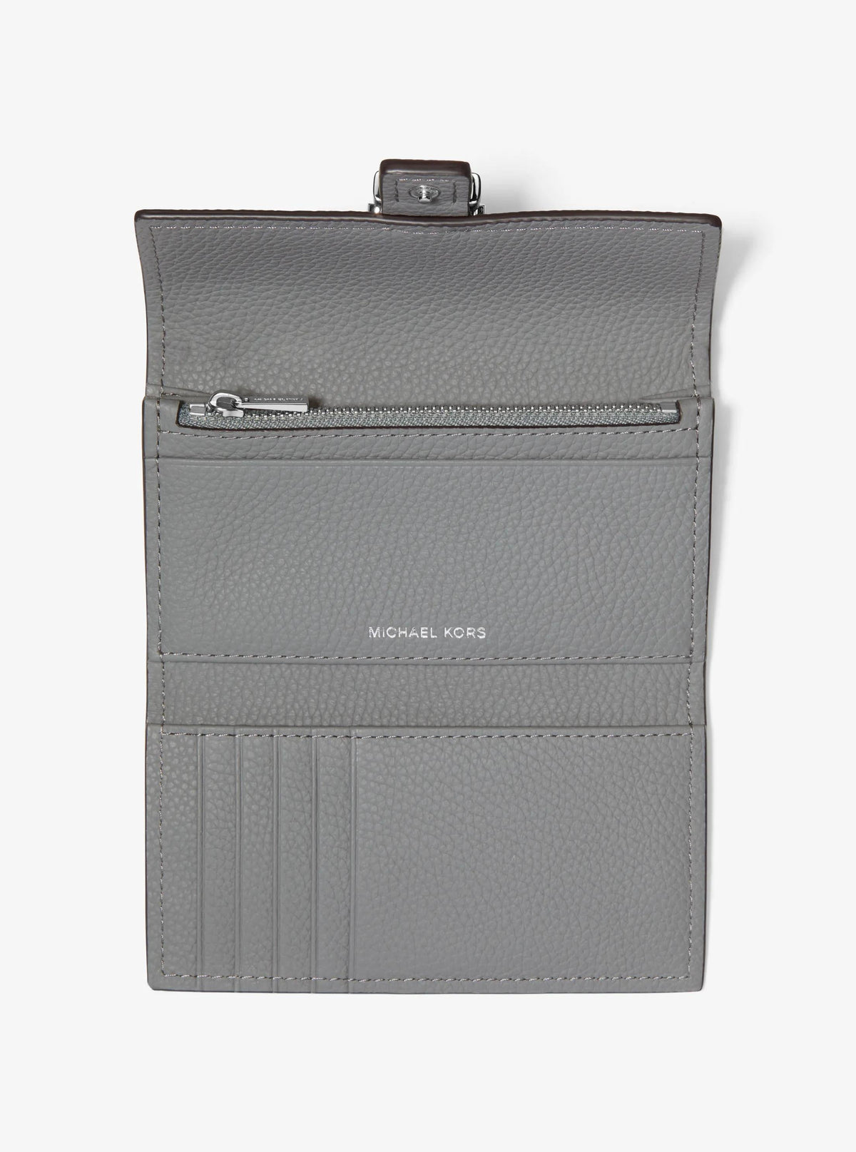 Nolita Medium Pebbled Leather Tri-Fold Wallet
