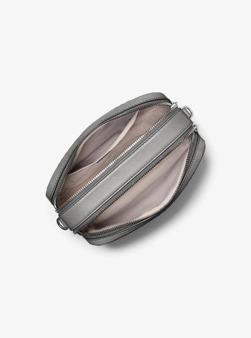 Bryant Medium Burnished Leather Camera Crossbody Bag