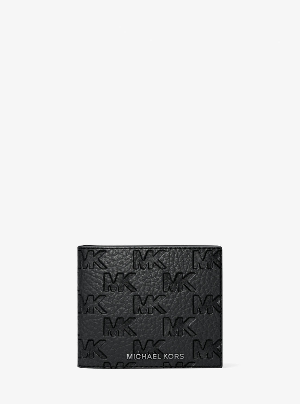 Hudson Logo Embossed Leather Billfold Wallet and Passcase