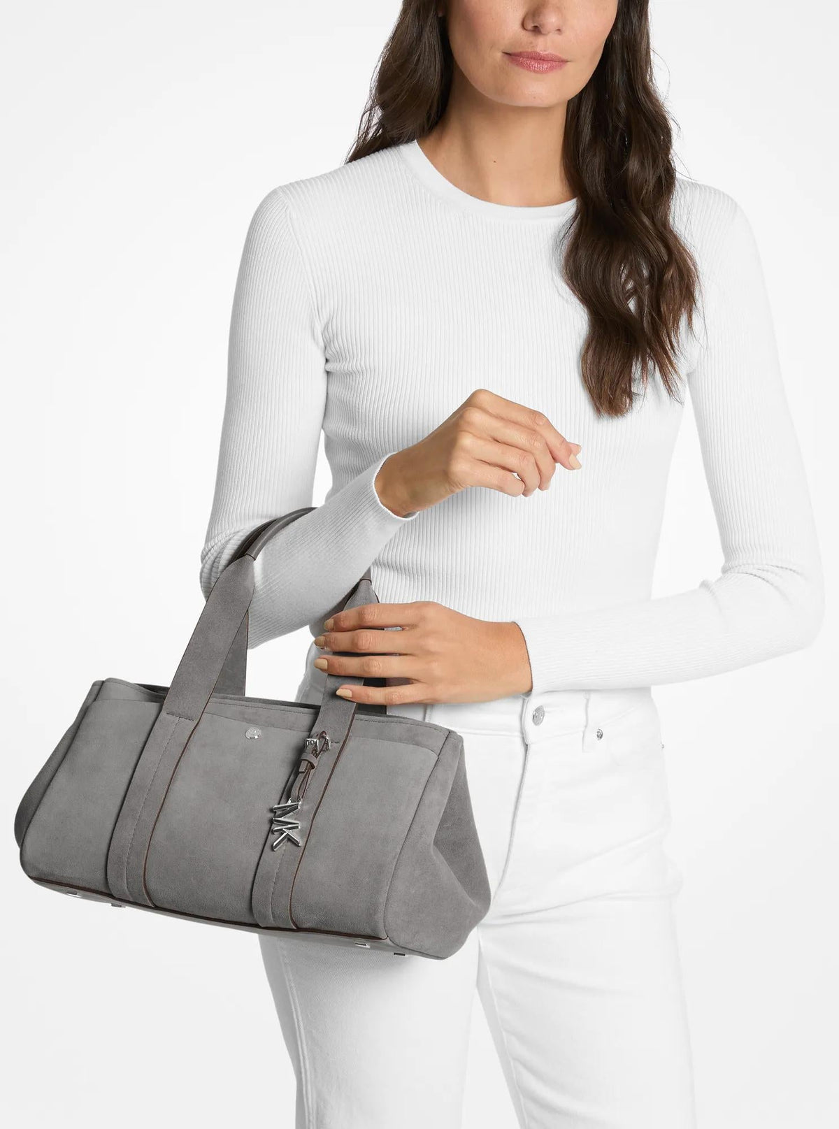 Romee Small Suede Satchel